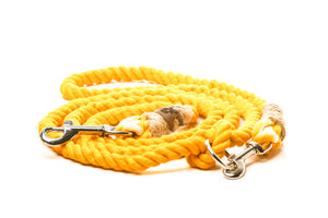 Sárga pamut állítható kötélpóráz